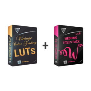 VINTAGE COLOR GRADING LUTs + WEDDING TITLES PACK