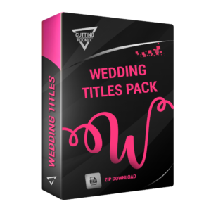 WEDDING TITLES PACK