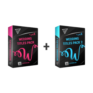 WEDDING TITLES PACK 1+2